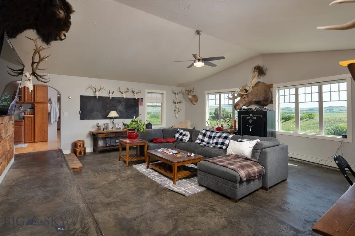 Big views from this wonderful media room