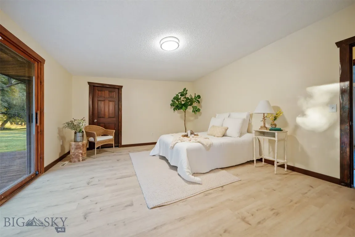 Primary suite with deck access