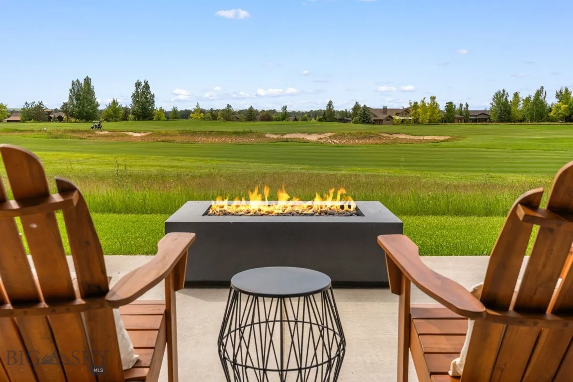 Patio overlooking the 9th fairway.