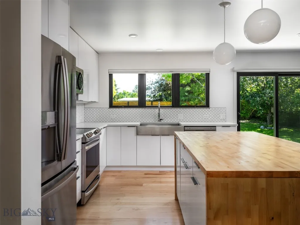 Birch kitchen island - updated layout