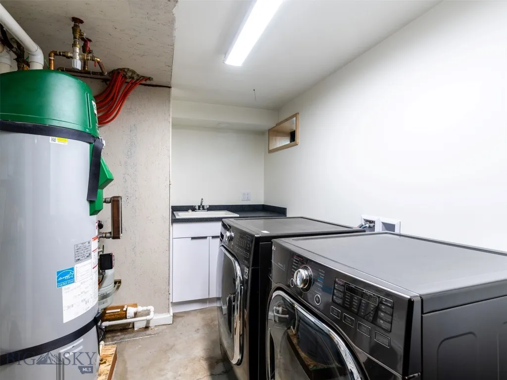 Basement utility room