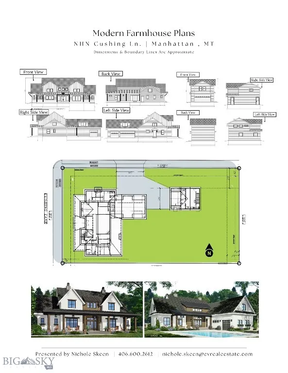 Preview of the Modern Farmhouse Plans included.