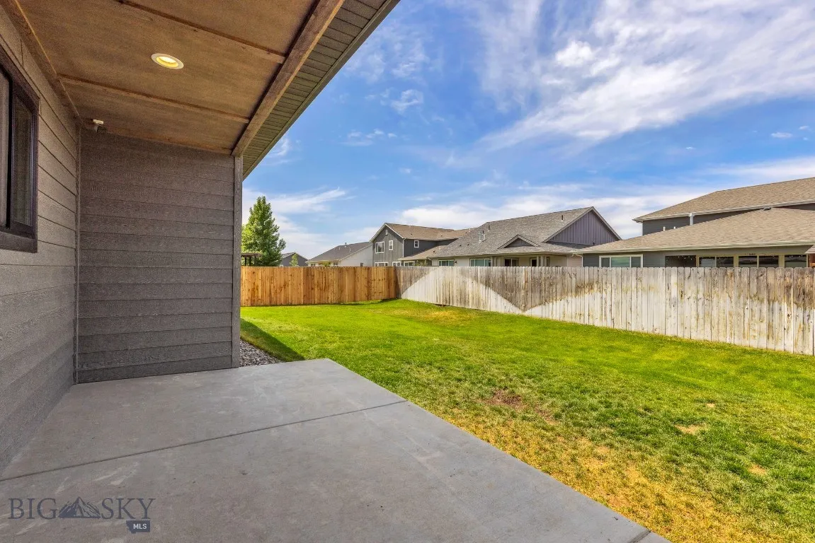 Covered back patio