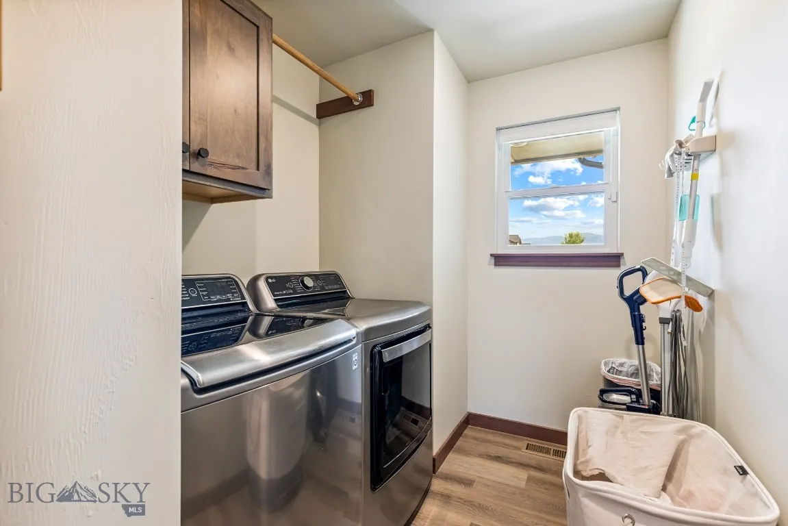 Laundry room off garage entry