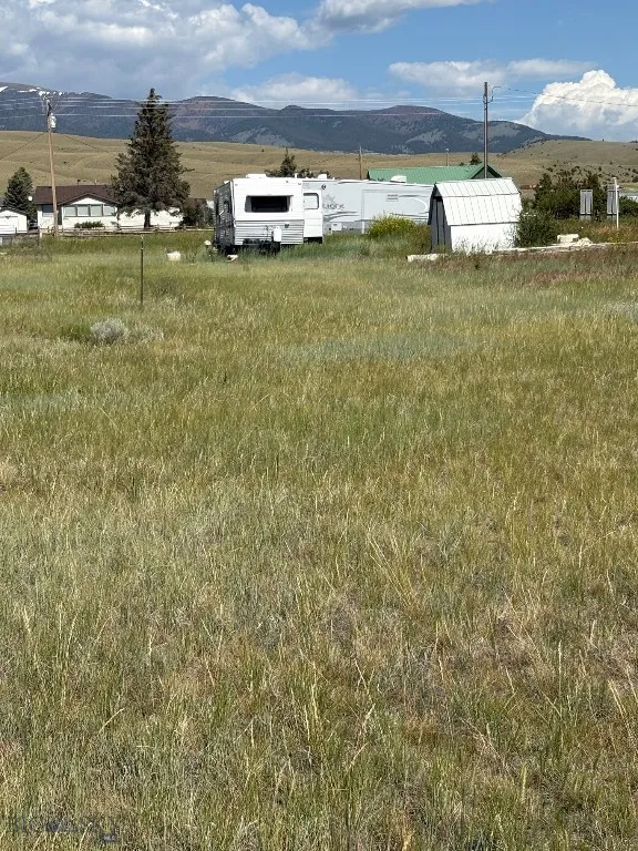 Looking west to front of lot