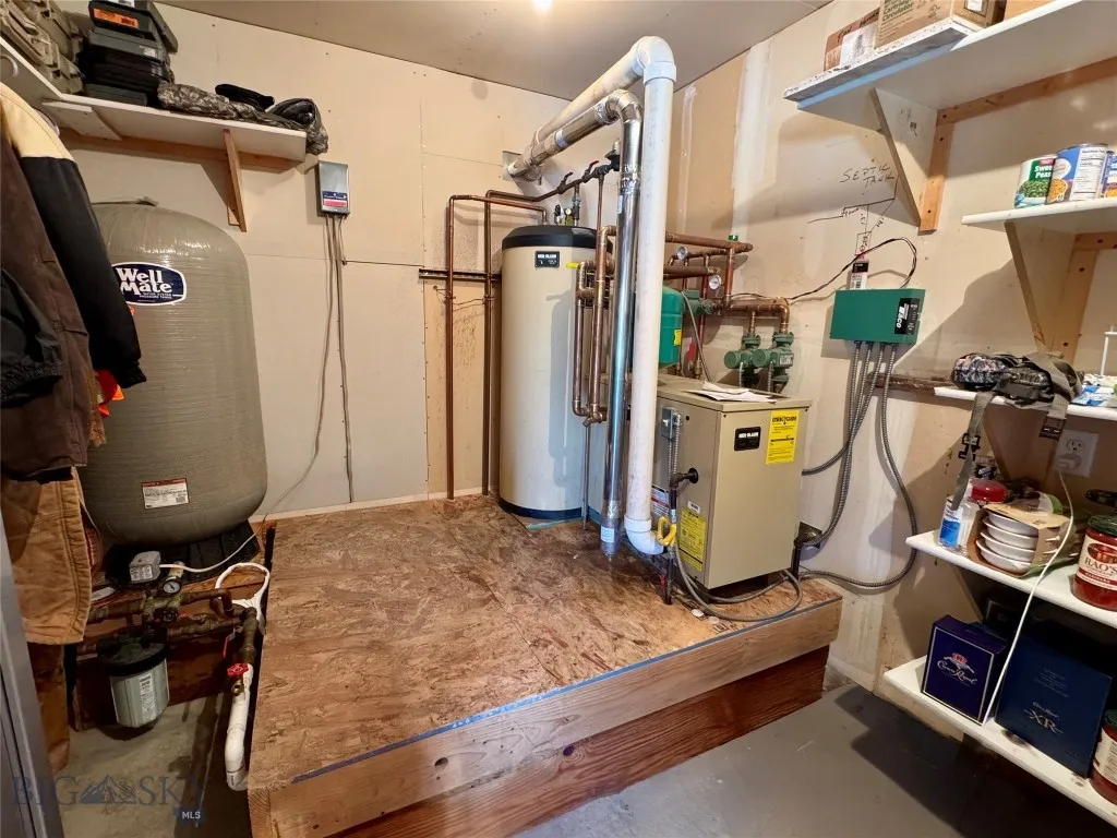 Utility room off garage