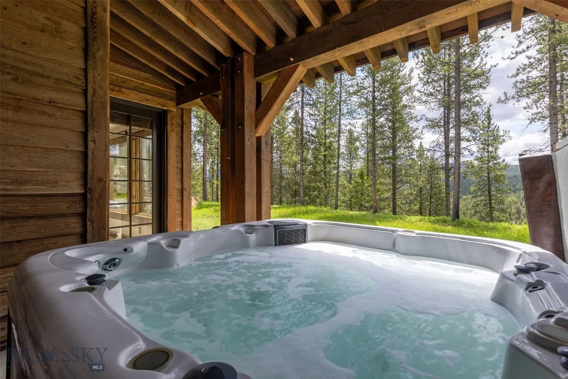 Out door lower level walkout to Hot tub