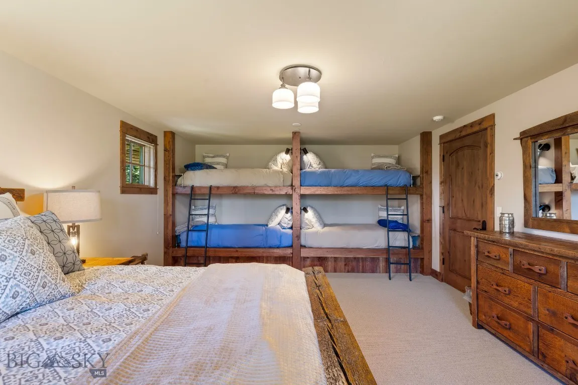 Lower level bedroom 4 with bunks