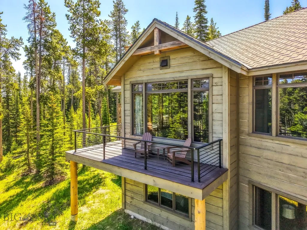Patio seating on the wrap around deck