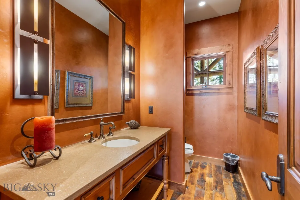 Main level powder room