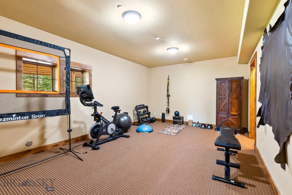 Bonus/flex room set up as gym