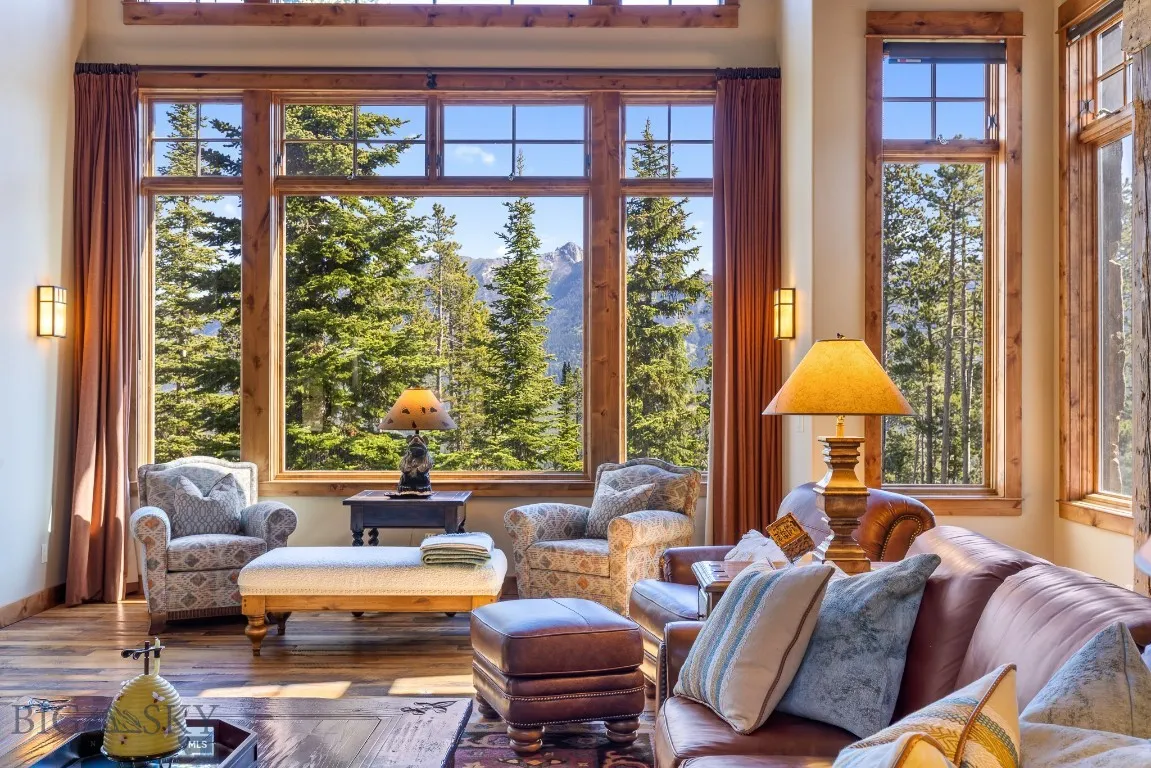 Soaring windows with Spanish Peaks views