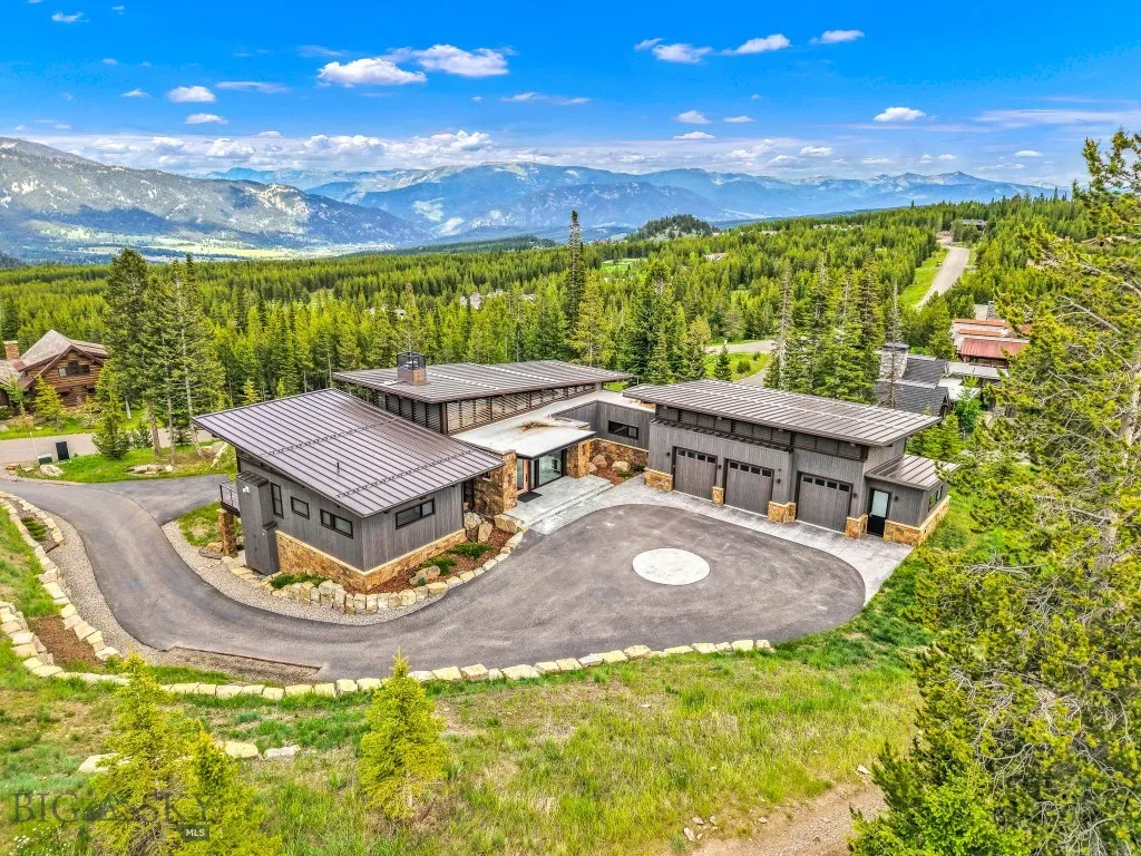 Aerial view of the property shows the homes elevated perch with unparalleled views!