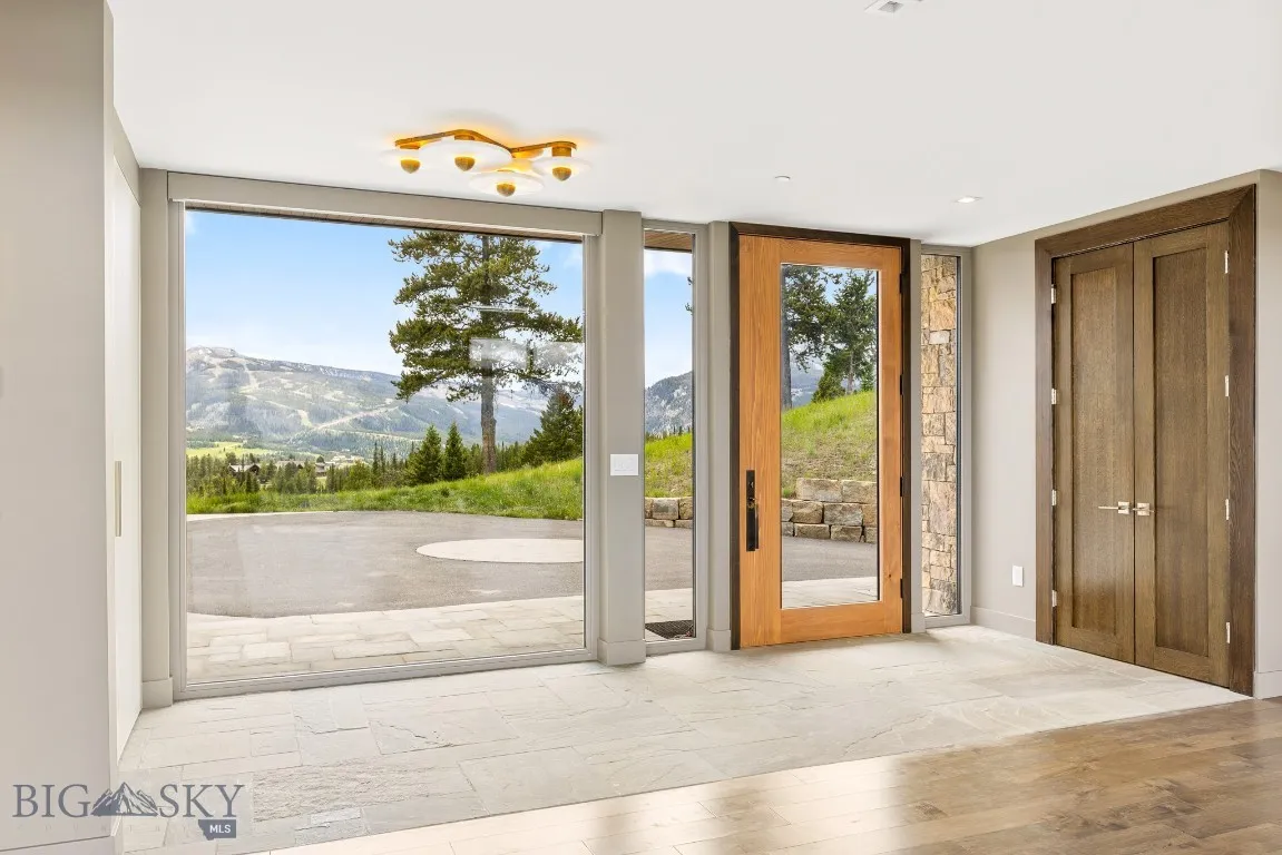 Front door looking back to the Yellowstone Club