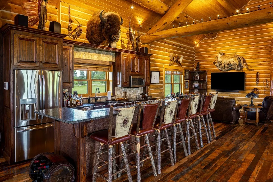 Entertainment Center Interior Bar