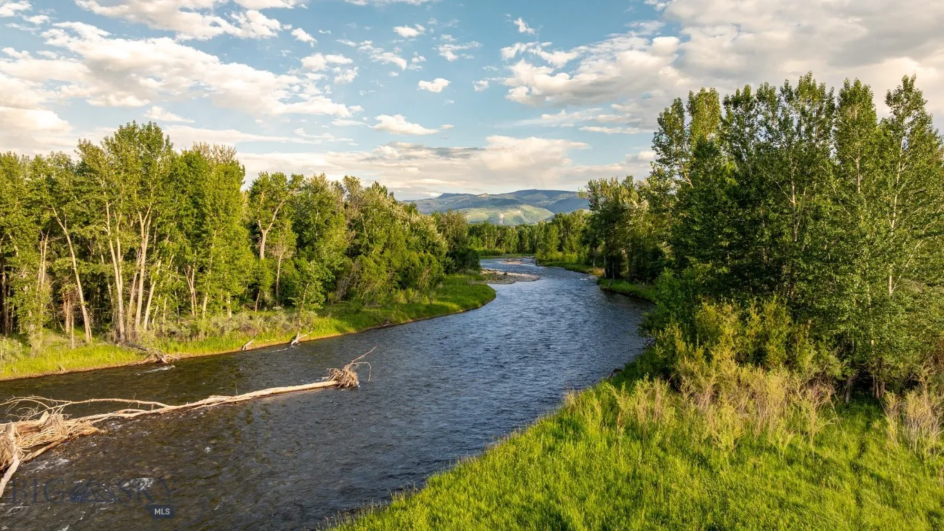 Gallatin River on the property