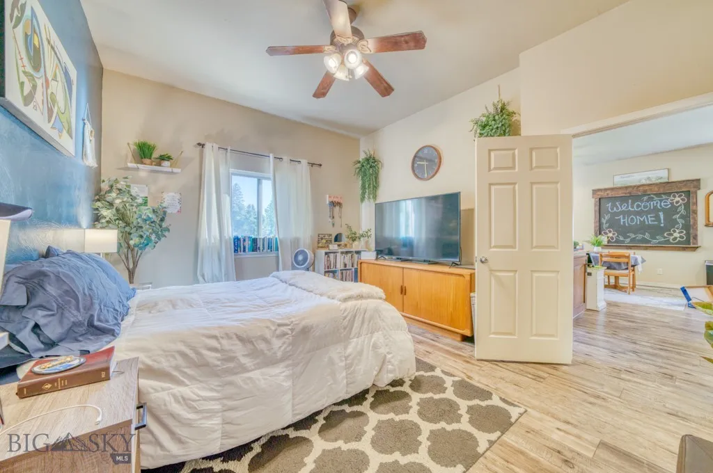 Master Bedroom Upstairs with Huge Walk-In Closet