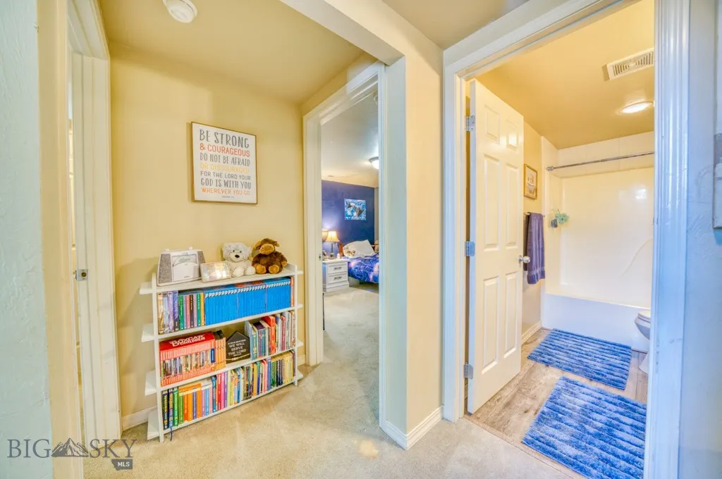 Downstairs Landing view into Guest Bedrooms and Guest Bathroom