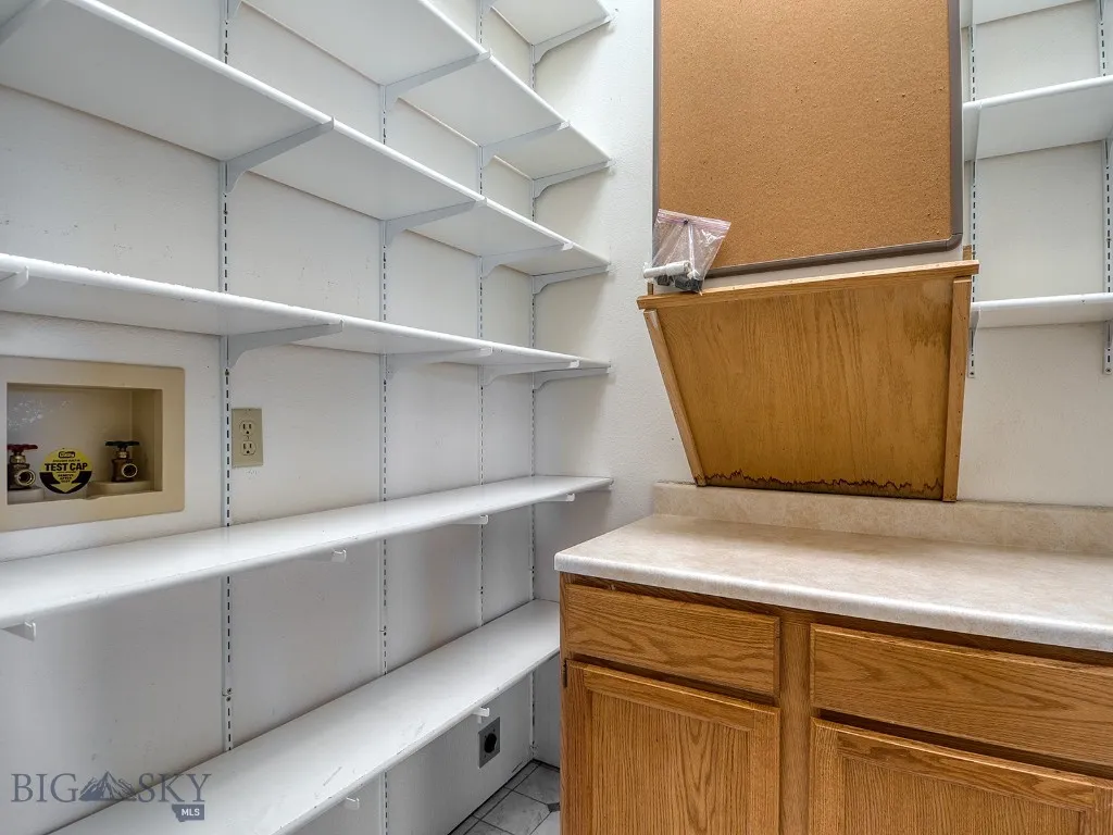 Fantastic Pantry. Could be main floor laundry.