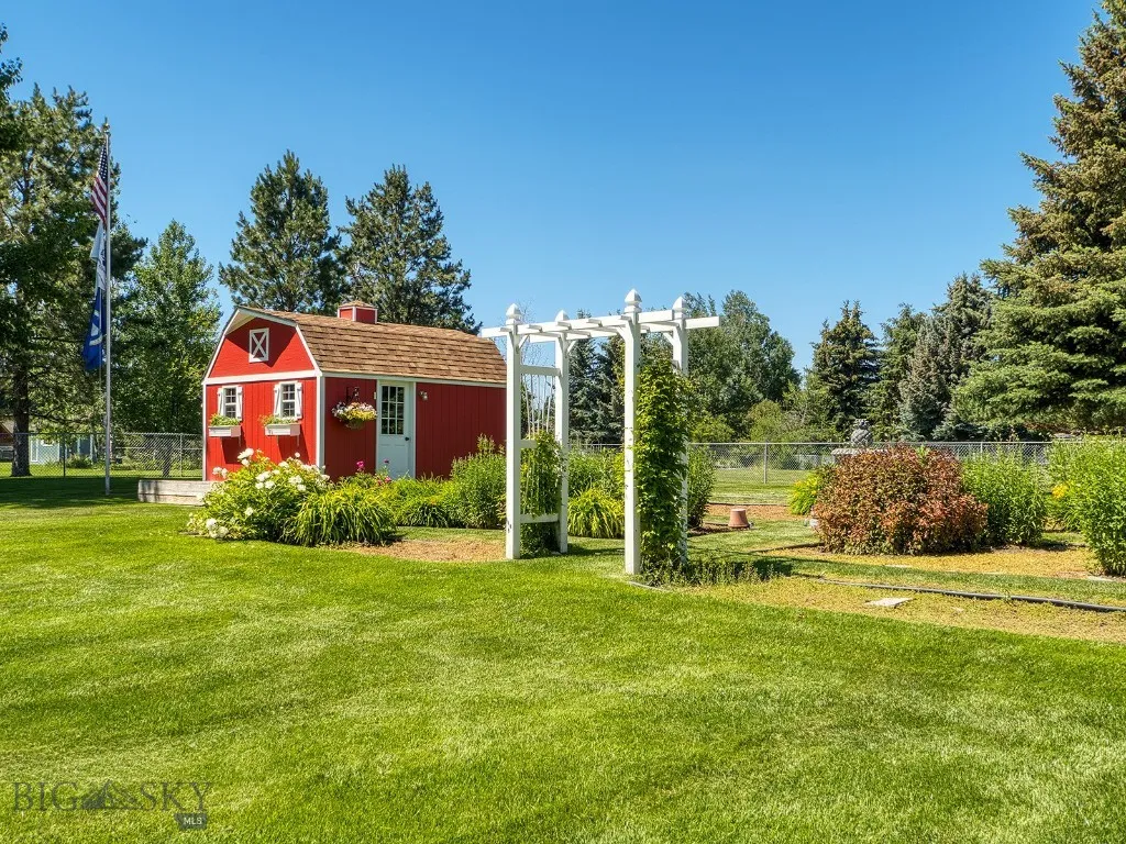 Cutest Implement Barn/Potting Shed complete with its own deck!