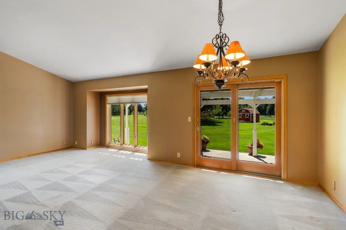 Glass Doors to Patio.