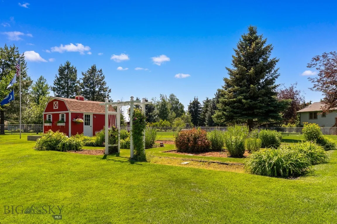 Manicured gardens ready for a new owner.