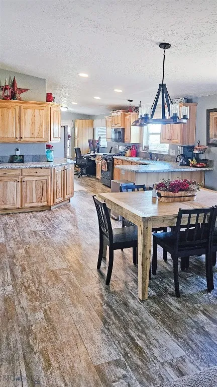 dining room and kitchen