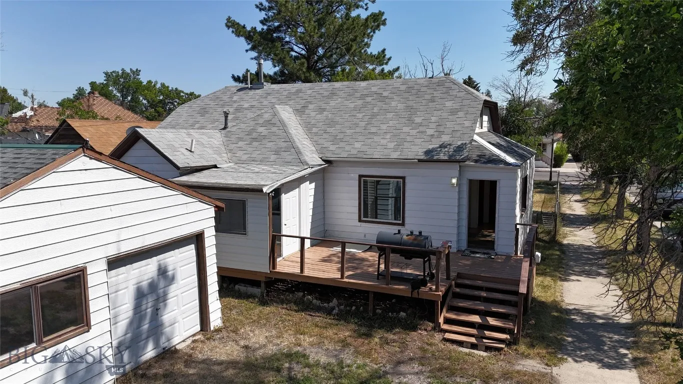angle view of home and garage