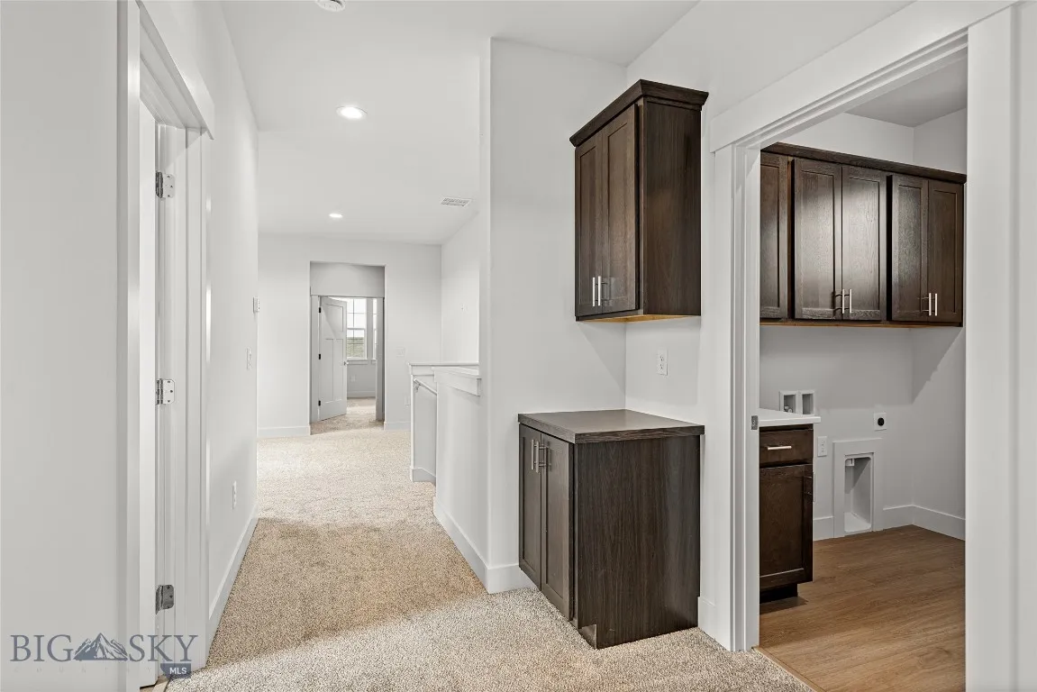 Upstairs hall way and laundry room