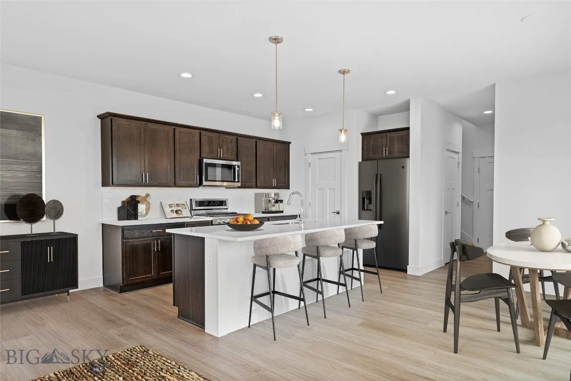 Virtually Staged Kitchen and Dining Room
