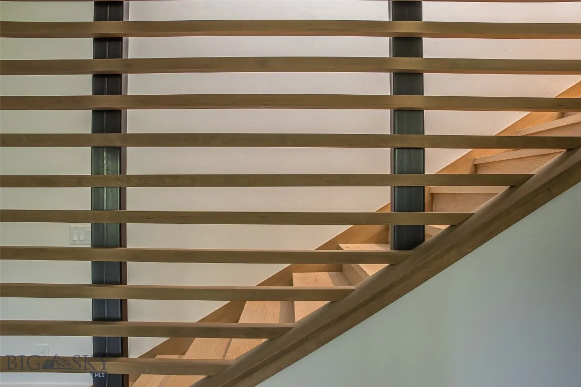 Beautiful staircase to lower level