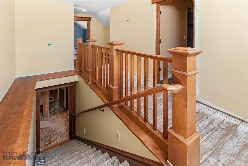 Stairs to 3 bedrooms & Full bath
