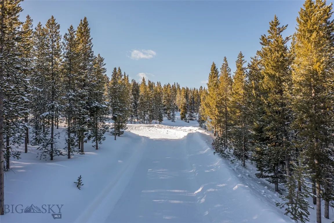 Private road access to the subdivision.