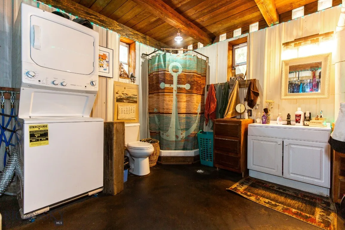 Downstairs 3/4 Bath and Laundry