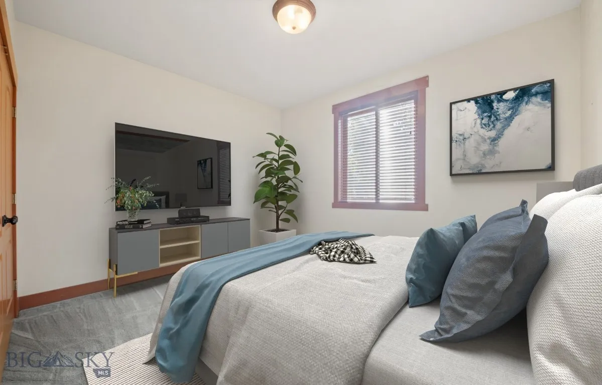 Virtually staged guest room