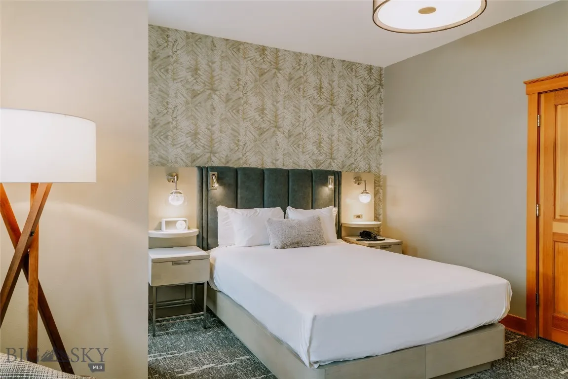 Bright bedroom with stunning views and ample space.