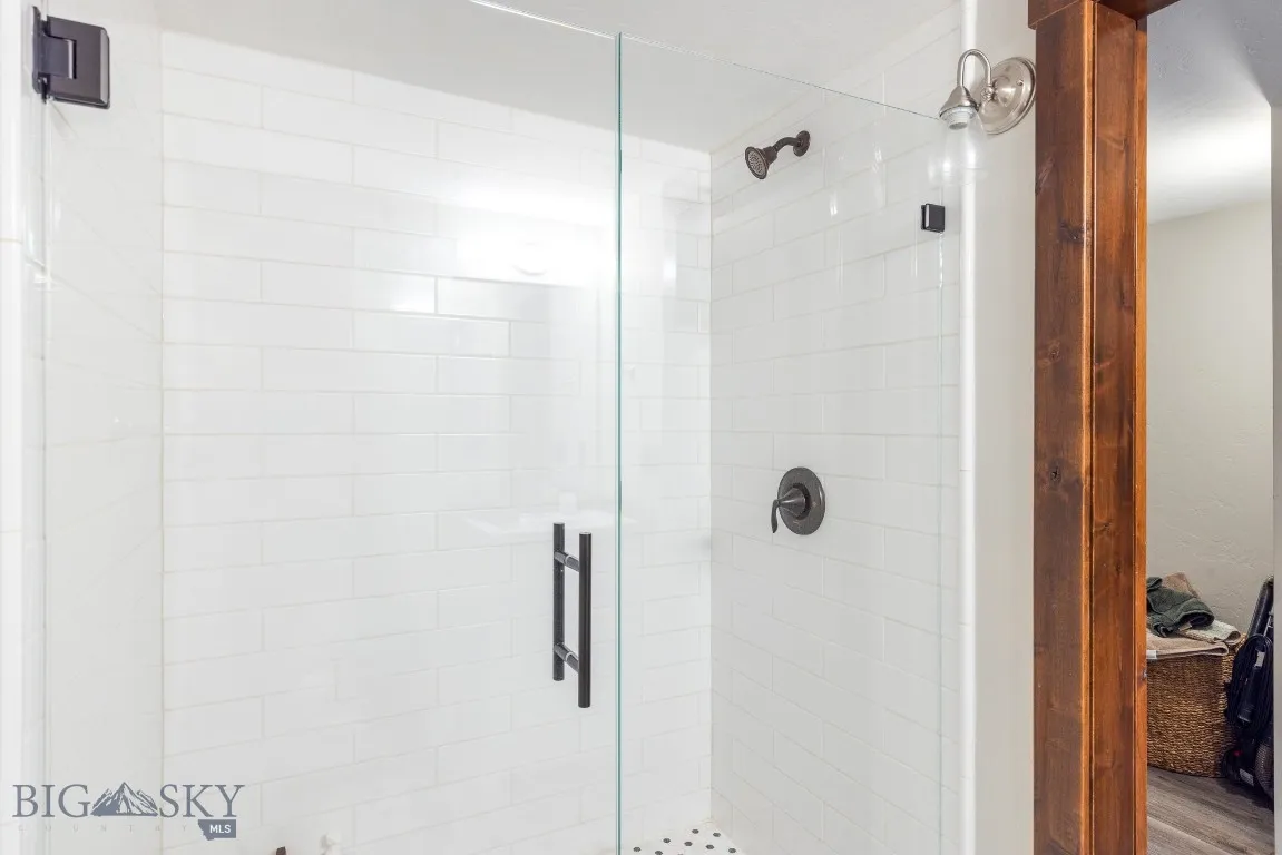 Custom tile in the 3/4 guest bath