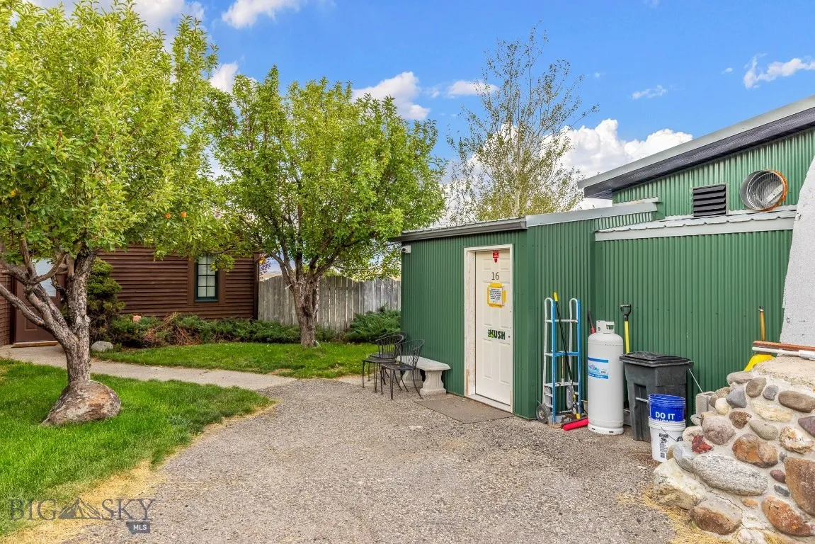 Secure entrance to shop