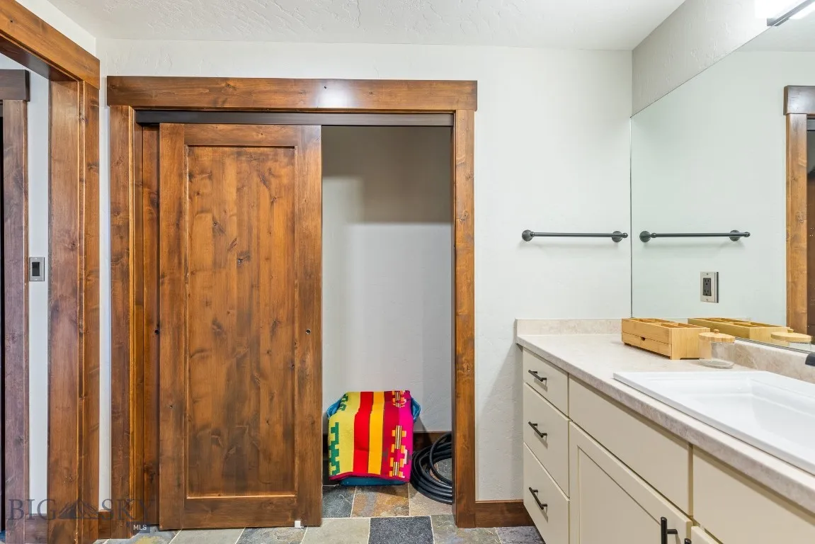 Bathroom linen closet and storage