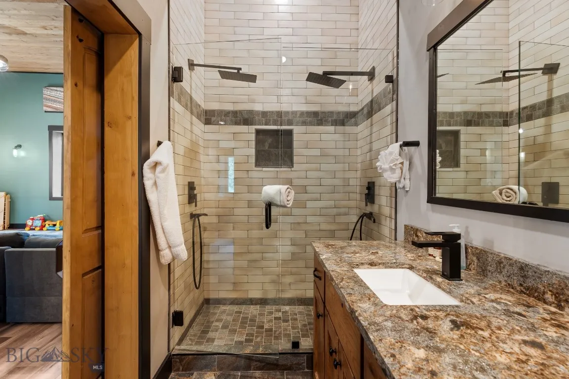 3/4 bathroom on upper level