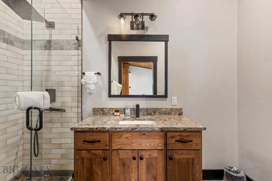 3/4 bathroom on upper level