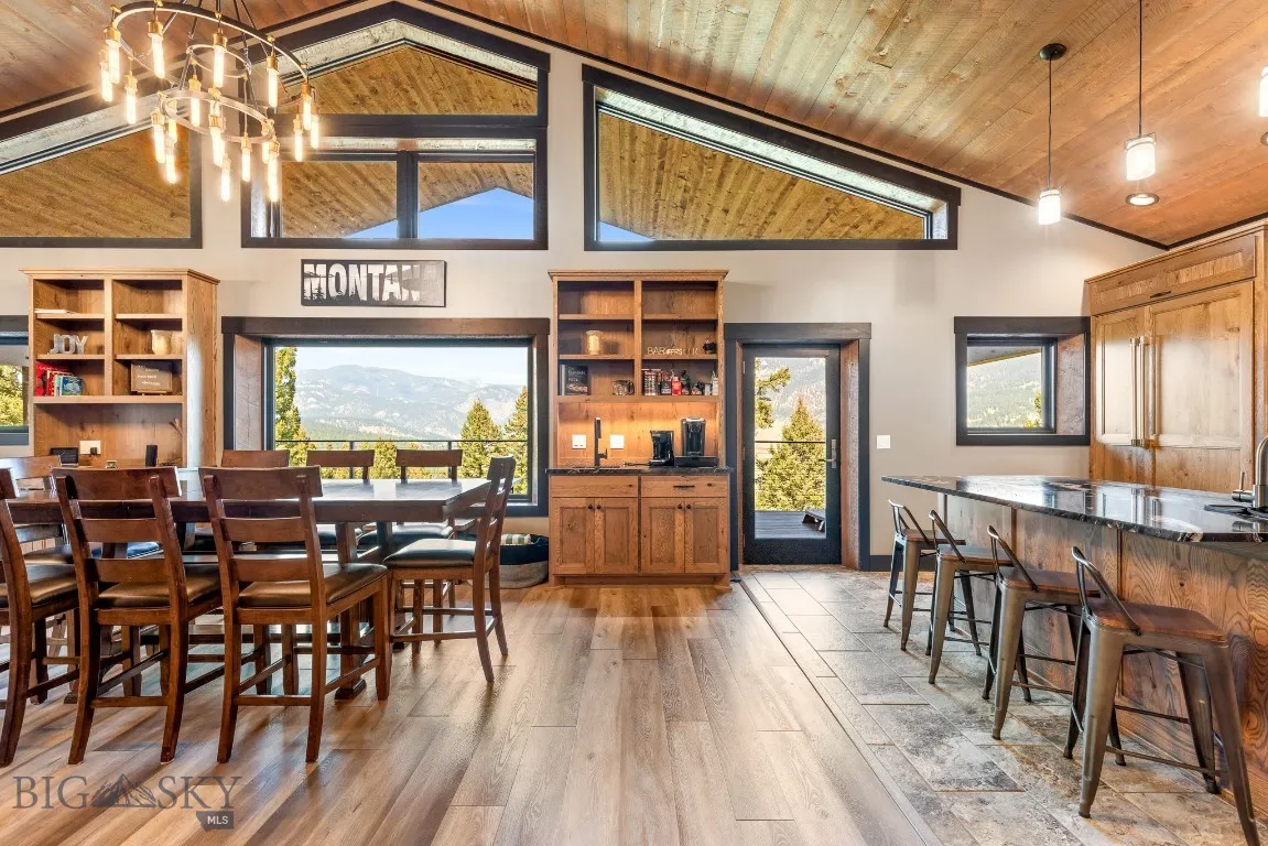 Main Level Dining Area and Wet Bar/Coffee Bar