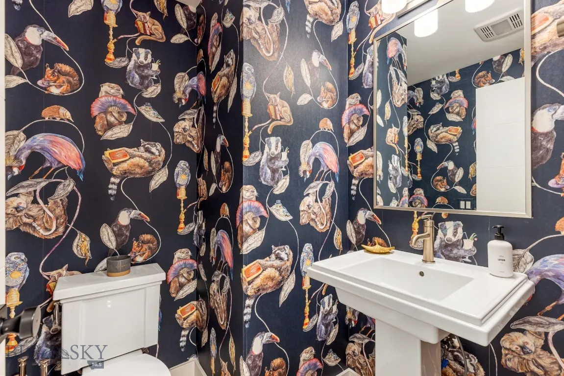 Main level powder room