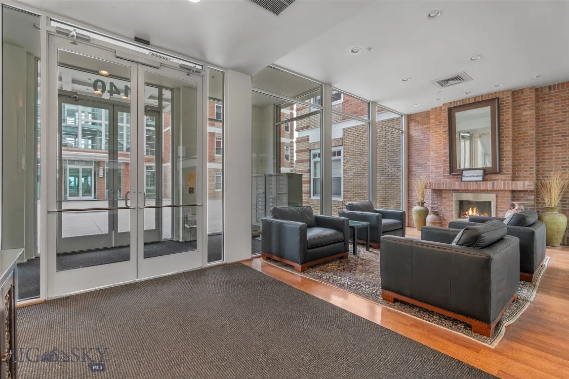 Welcome lobby for building