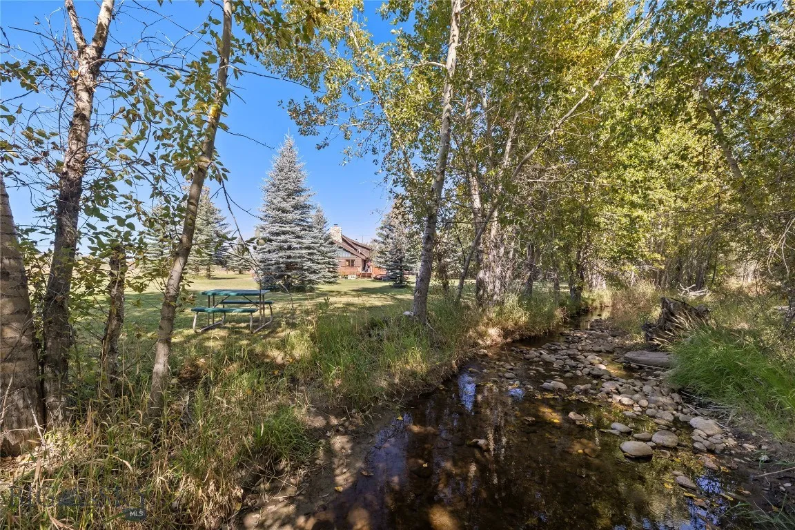 Stream from river near house