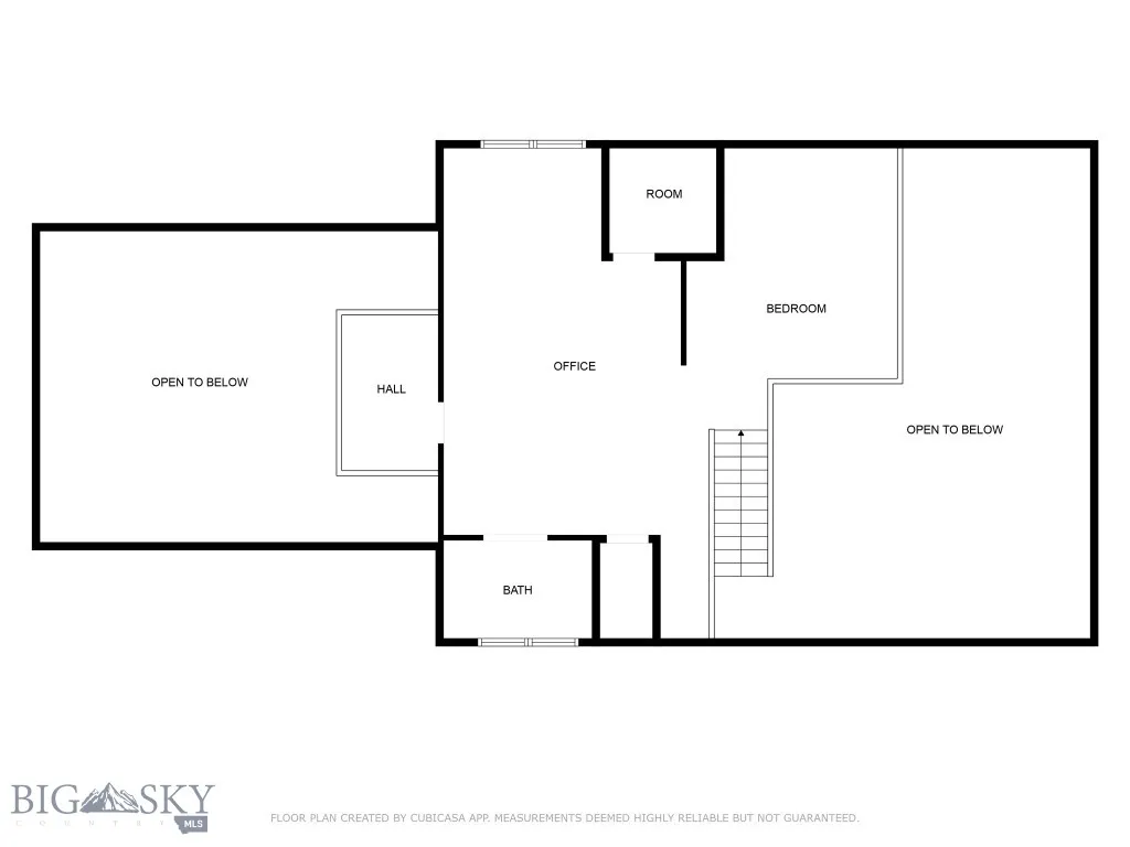 Loft area floor plan