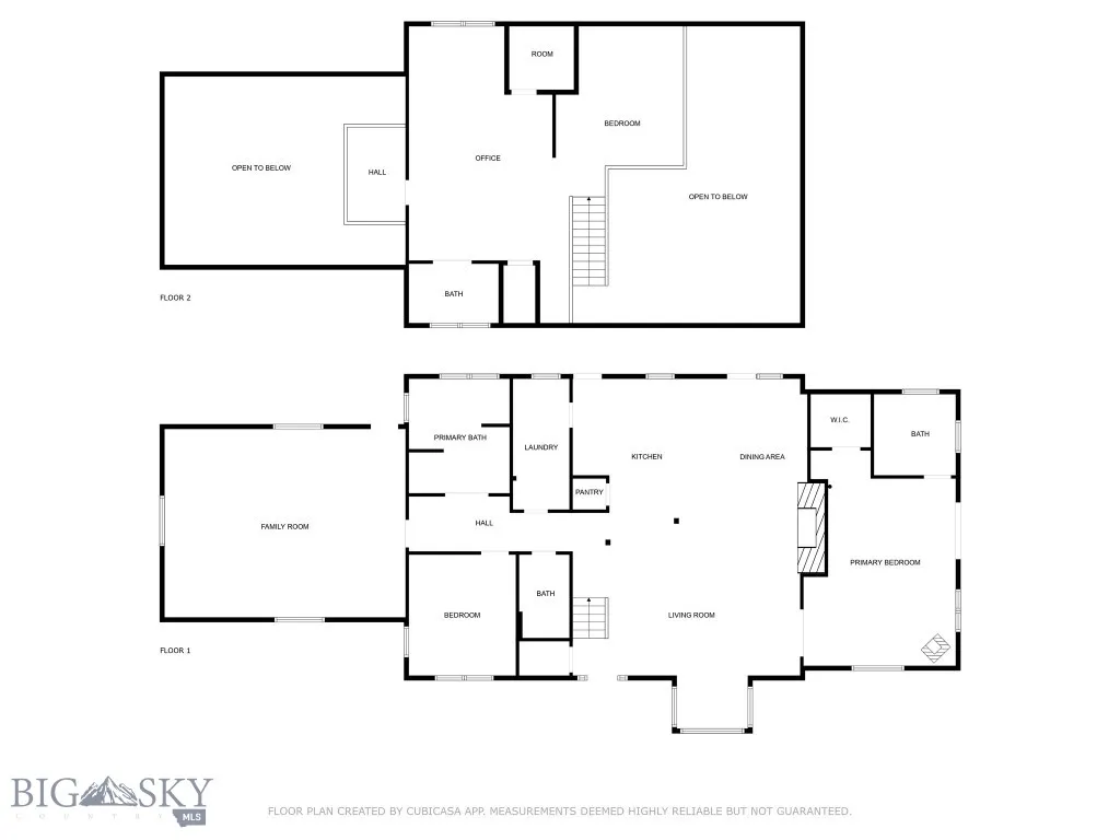 Both level floor plans