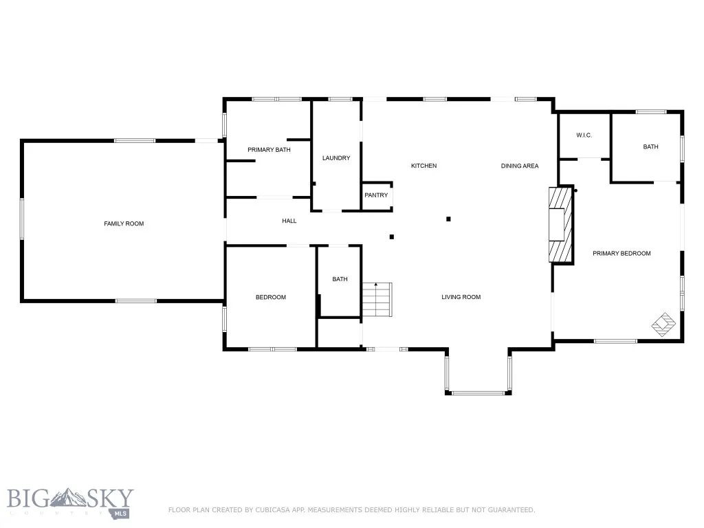 Main level floor plan