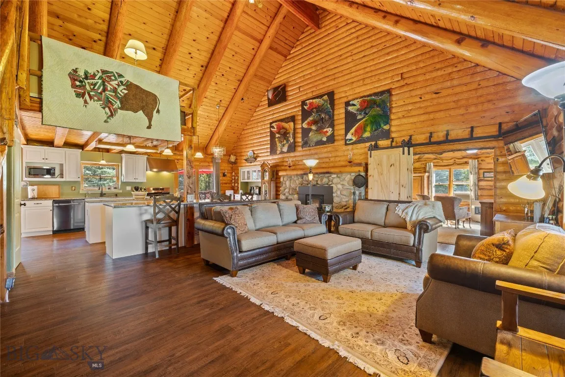 Living room/dining area/kitchen