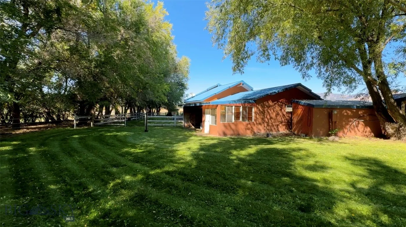 Yard along East side of the property